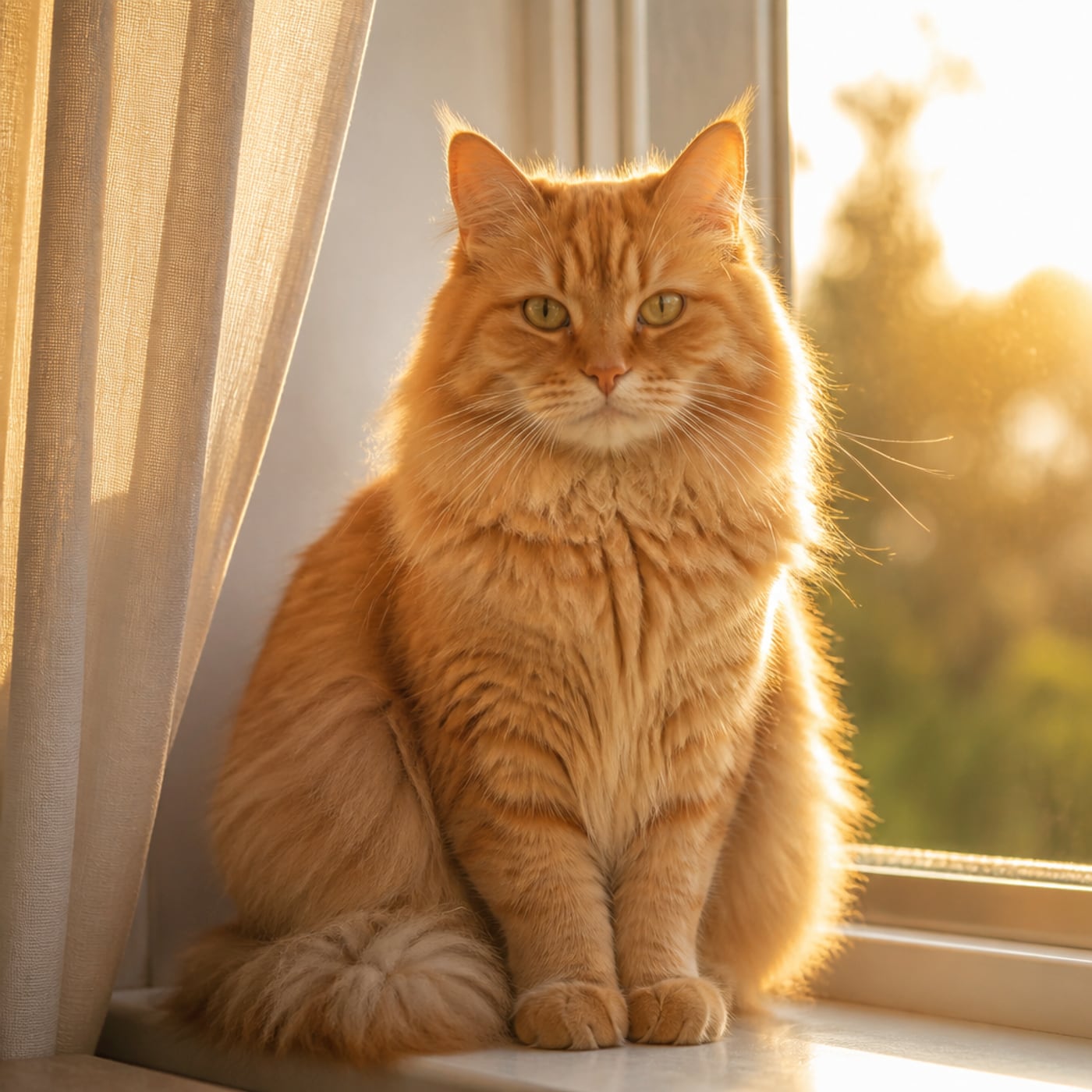 Window cat ready look