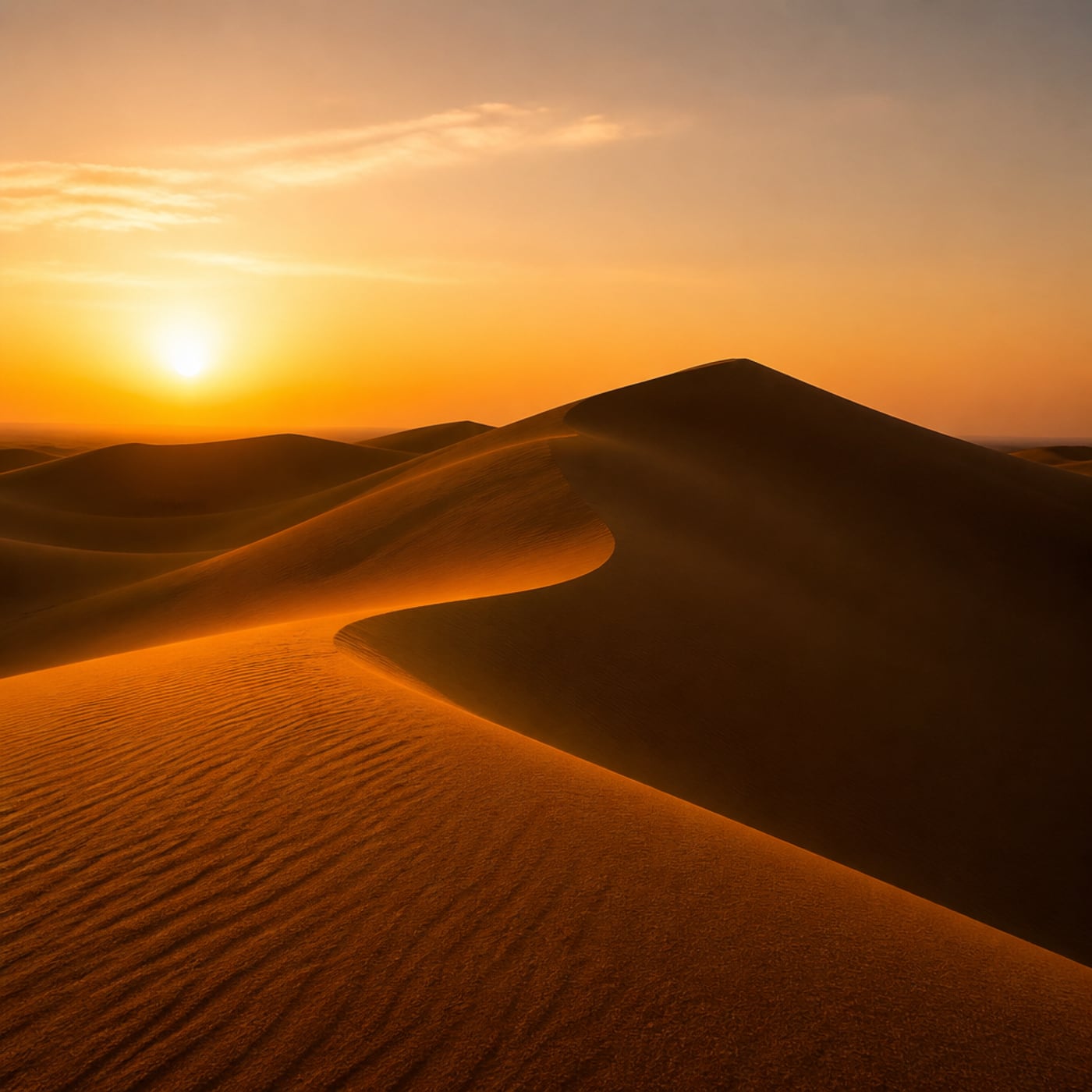 Desert dunes ready look